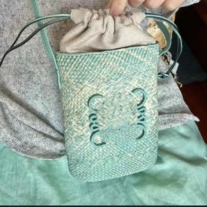 Designers scen slitage scen dans tillbehör väska vävd kvinnors väska hink väska singel axel crossbody väska liten väska sommar