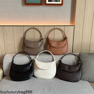 Botte Venetas Shoulder Bag Womens Leather Bags Gemelli Bs Genuine Leather Woven Bag for Women in 2024 New Instagram Fashion Show Fashionable Twin Bag Niche Handh HBG8