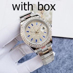 Titta på U1 Men's Automatic Mechanical Diamond Watch 40mm All rostfritt stål Simning Watch Sapphire Super Bright Luxury Watch