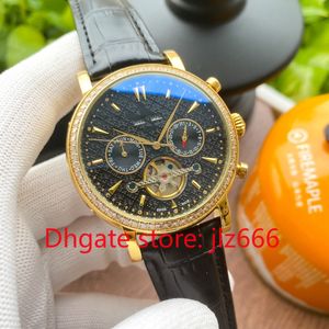 Men's watch mechanical watch luxury design PP tourbillon fully automatic mechanical movement waterproof sapphire mirror surface, stainless steel dial,qq