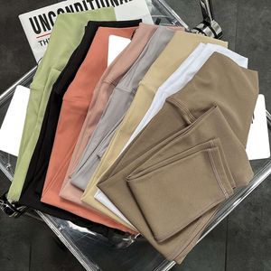 lu align leggings yoga feeling pant high gym trackless nude waist nude waist nude waist nylon pantsエクササイズレモンレモンllエクササイズレモンlu-08 gry 2024