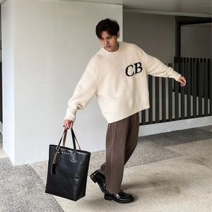 CB Men's Sweters Knit Jacquard Cole Buxton SWEATER MĘŻCZYZNA KOBIETA ODPOWIEDNIE LUSKIE Bluzy Ubrania Buxton T-shirty Letter Streetwear Wydrukowano 371