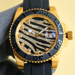 orologio orologio da uomo Orologi meccanici automatici 40mm Orologi da polso alla moda Orologio da polso classico cinturino in caucciù Orologio d'oro Montre de luxe