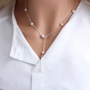 Pendant Necklaces Freshwater Pearl Necklace For Women Tassel Full Star Clasp Chain Charming Fashion Jewelry Decoration