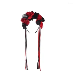 Rose Butterfuly Headpiece Mexican Flower Crown Party Costume For Women And Children