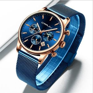 Crrju 2266 Quartz Mens Watch لبيع الساعات الشخصية غير الرسمية الساعات الأزياء الشهيرة للطلاب الرسغ