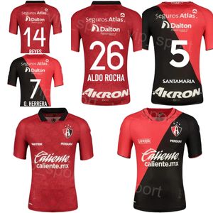 Club 2023 2024 Atlas Soccer Jerseys Mens 23 CAICEDO 30 AGUIRRE 20 ZAPATA 26 ROCHA 17 MARTINEZ 32 LOZANO 5 ZALDIVAR Custom For Sport Fans Football Shirt Kits Uniform