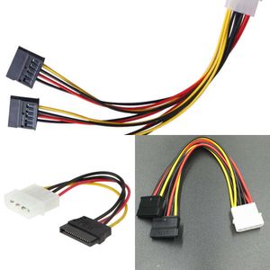 Neue Laptop-Adapter, Ladegeräte, 1 Stück, Serial ATA, SATA, 4-polig, IDE, Molex auf 1/2/3 des 15-poligen Festplatten-Netzteilkabels. Heiße weltweite Aktion