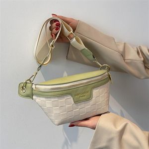 Women Zipper Waist Packs Chest Bag Luxury Designer Handbag Quality PU Ladies Messenger Bag Fashion Female Shoulder Crossbody Bag 2235p