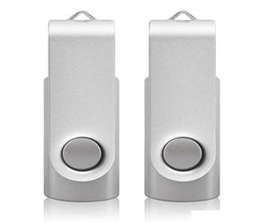 Silver 32GB USB 20 Flash Drives Rotating Swivel Thumb PenDrives 16gb Folding Memory Stick for Computer Laptop Macbook Tablet8417783