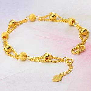 Link bransoletki złota Bransoletka Laos piasek moda z koralikami euro biżuteria ślubna