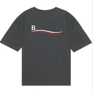 Tasarımcı T Shirt Erkek Gömlek Erkekler İçin Gelgit Püskürtmeli Sokak Giyim Mektubu% 100 Pamuklu Ayı Kadın Unisex Giysileri Siyah Beyaz Tişört Büyük Boy Tee Giyim M-4XL