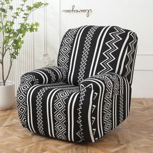 Stollekåpor Reclinerskydd med sidfickor Stretch Lazy Boy Relax Fåtöljskyddet Slipcovers Fashion Prints Soffa