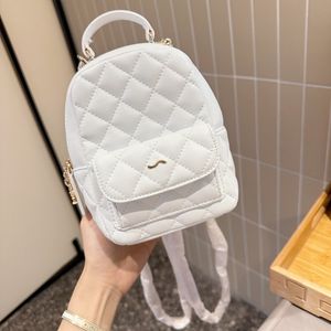 New Designer Backpack 24c Luxury Shoulder Bag with Caviar Genuine Leather Women's Large Capacity Bag Metal Chain Quilted Bag Mini Satchels Bag Handbag Crossbody bag