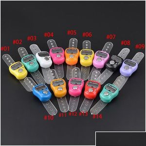 Counters Wholesale Mini Hand Hold Band Tally Counter Lcd Digital Sn Finger Ring Electronic Head Count Tasbeeh Tasbih Boutique 05 Dro Dhkgh