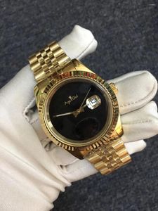 Relógios de pulso homens datejust rosa ouro prata preto relógio automático mecânico aço inoxidável safira esporte limitado