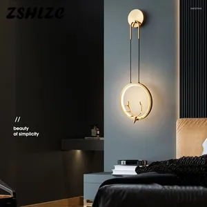 Lampy ścienne Światło Światło Nowoczesne lampy LED Sconce do salonu sypialnia kuchnia kuchnia nocna 12w