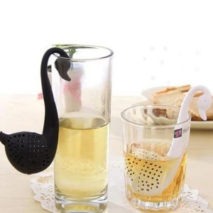 Infusor de chá de cisne, coador de chá solto, difusor de ervas, utensílios de cozinha, filtro de café, acessórios para bebidas, parceiro de vida 1215