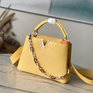 10A En Kaliteli Tasarımcı Çanta Kadın Tote Çanta Capusines Çanta Lüks El çantaları 27cm Lady Omuz Çantaları Deri Debriyaj Torbası Crossbody Bag