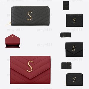 Portfele designerskie klasyczne wysokiej jakości kobiety torby na karty kredytowe Modne modne style i kolory dostępne całe sho263f