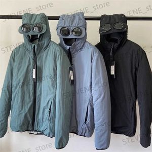 Jaquetas Masculinas Homens CP Inverno Windbreak Jaquetas Com Capuz Nylon À Prova de Vento Secagem Rápida Jaqueta Grossa Básica Casual Solta Casaco de Caminhada Ao Ar Livre Novo T231215