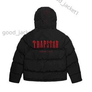 Мужские дизайнерские куртки Trapstar London Decoded Hooded Puffer 2.0 Gradient Black Jacket Мужская термотолстовка с вышивкой Зимнее пальто Trapstar 2 UYXZ