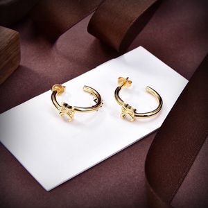 Cel Stud Luxury Earring Designer Jewelry Women Classic Brand Ornament Wedding Party Accessories Hoop Gold Silver Arc de Triomphe Högkvalitativ örhänge SC1C