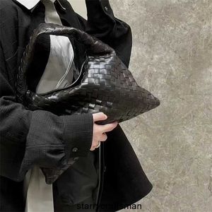 Designer Hop Bags Botte Venetas Shoulder Bag Woven Bag Genuine Leather New Celebrity Blogger Same Style Cowhide Underarm Bag Fashionable and Trendy Dinner Hand HBQR