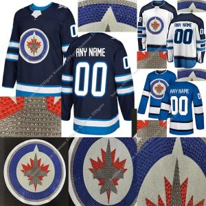 Custom Winnipeg Jets Hot Bohring Version Trikots 29 Patrik Laine Trikot 26 Blake Wheeler 33 Dustin Byfu Glien 55 Mark Scheifele Hockey Trikots