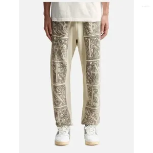 Herrenhose High Street Michael Graffiti Washed Elastic Waist Übergroße Vintage Oversize Destroy Jogger Kordelzug Pünktliche Lieferung