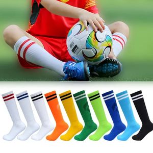 Calzini sportivi Calcio Ginocchio lungo Cotone Spandex Bambini Legging Calze Calcio Baseball Caviglia Adulti Bambini 231215