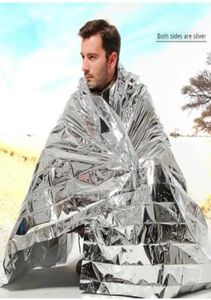 Tenda di salvataggio del nastro di primo soccorso Coperta militare Coperta esterna a prova di acqua Di emergenza Sopravvivenza Coperta di salvataggio Foil Thermal Space1807208