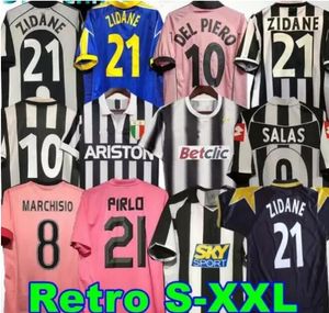 Retro del Piero Soccer Jerseys Davids Pirlo Zidane Buffon Inzaghi 84 85 92 95 96 97 98 99 02 03 04 05 94 95 Starożyt