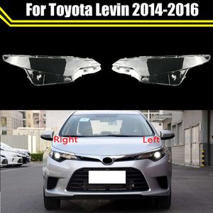 Araba Ön Far Cam Far Far Şeffaf abajur Lambası Kabuk Otomatik Işık Kapakları Toyota Levin 2014 2015 2016 için kapak