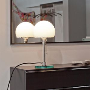 테이블 램프 현대 유리 램프 침실 침대 옆에있는 tecnolumen bauhau 라이트 데스크 조명 라스스터 LED 비품 253R