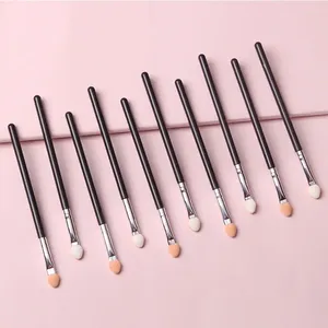 Makeup Brushes 5Pcs Portable Eyeshadow Sponge Brush Stick Eye Shadow Eyeliner Eyebrow Lip Applicator Eyes Cosmetic Tool