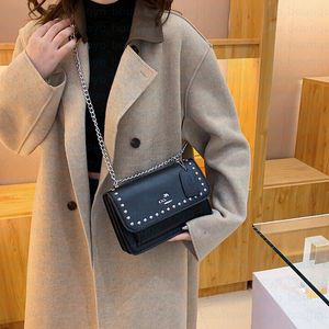 fashion Chain shoulder bags Vintage Rivets styles crossbody bag designer classical women handbag luxurys designers handbag leather tote 9880712