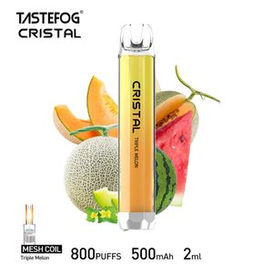 Heißer Verkauf Tastefog Crystal Factory Großhandel Einweg-Vaporizer Pod Vape Pen mit 800 Puff
