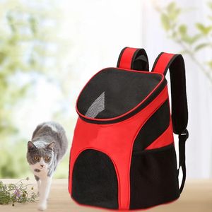 Porta-gatos Caixas Casas Gato Carregando Bolsa Dobrável Ombro Duplo Portátil Produtos para Animais de Estimação Viagem Ao Ar Livre Mochila Respirável Venda Direta da Fábrica 231215