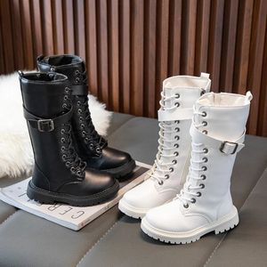 Stiefel Mädchen Schneestiefel Herbst Winter Plüsch Kinder Kniehohe Modestiefel Plateaustiefel Schuhe für Prinzessin Kinder GRÖSSE 27-37 231214