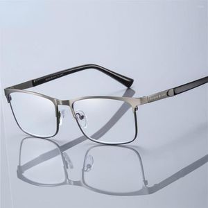 Sunglasses Anti Blue Light Blocking Reading Glasses Men Women Business Metal Frame Resin Prescription Lenses Eyewear 1 0-4 0343o