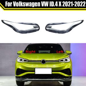 Колпачки для передних фар автомобиля для VW ID.4 X 2021 2022, стеклянная крышка для фар, автоматический абажур, крышка для линзы лампы