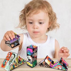 Atacado versátil geometria cubo infantil quebra-cabeça cubo brinquedos de descompressão brinquedos de inteligência