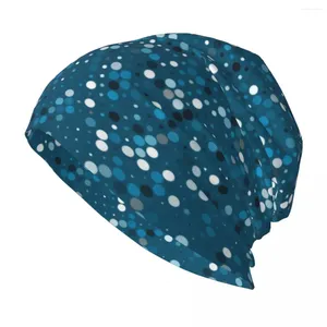 Berets Rhinestones Crystal Diamond Bonnet Hats WinterAutumn Street Skullies Beanies For Men Women Knitted Hat Warm Dual-use Cap