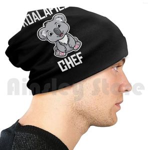 Beralar Koalafied Chef Funny Cook Mutfak Sanatçısı Koala Lover Mutfak Süpervizörü Gag Hediye Beanies Pullover Cap Rahat