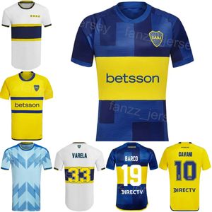 Uomo 23-24 Calcio Boca Juniors 36 Cristian Medina Maglia Club Team 9 Dario Benedetto 17 Luis Advincula 16 Miguel Merentiel 4 Jorge Figal Maglia da calcio Kit Uniforme