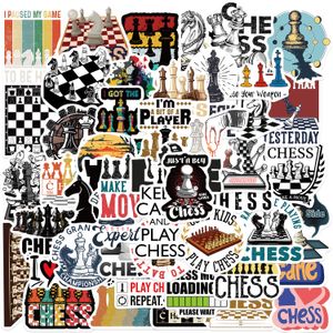 50Pcs Chess Stickers Non-Random Waterproof Vinyl Sticker Laptop Skateboard Motor Water Bottle Snowboard Notebook Wall Car Decals Kids Gifts