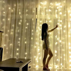 4M x 3M 400LED Icicle String Lights Christmas Fairy Lights new year xmas Home For Wedding Party Curtain Garden Decoration286I