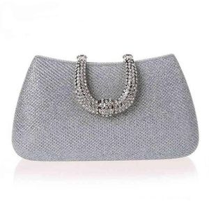 NXY Evening Bags Luxy Moon women crystal U Diamond clasp clutch bags glitter silver evening gold party purse woman handbag 220210207Y