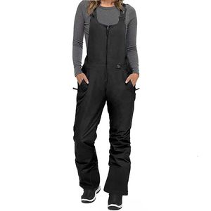 Damen-Overall, Strampler, Skianzug, mit Schnee-Latzhose, wasserdichter Basic-Isolierung, Sprunghose 231215